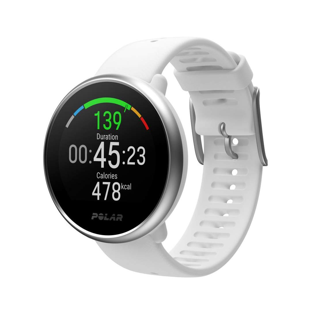 POLAR Ignite weiß/silber white/silver M/L Fitnessuhr GPS ...